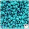 BeadTin Green Turquoise Marbled 9mm Barrel Plastic Pony Beads (500pcs)